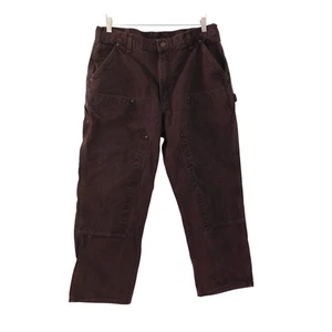 Carhartt B136 DKB Brown Double Knee Loose Original Fit Pants Tag 36x30 Fit 36x28 - Picture 1 of 7