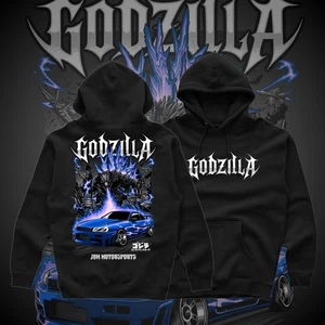 JDM -Blue Flame  Godzilla | Legendary  Hoodie - Picture 1 of 5