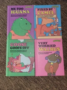 Lot Of 4 Sweet Pickles Books by Richard Hefter 1977 Hardcover Walrus Goose Camel - Imagen 1 de 2