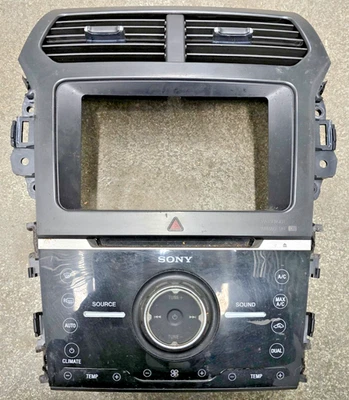 2011 Ford Explorer 8” Sony Audio Radio Climate Control Panel BB5T-18A802-CJ - Image 1 of 4