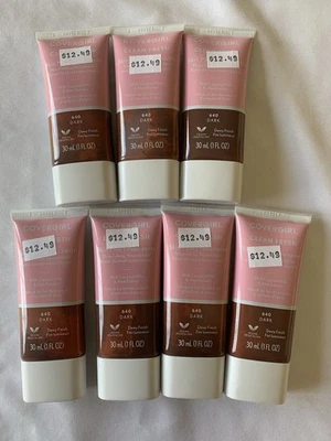 7 Pack CoverGirl Clean Fresh Nourishing Foundation, Dark 640, 1 fl oz - Image 1 of 2
