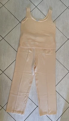 Vintage St. John Collection By Marie Gray-  2 Pc- Pant (14) Shell (L) Cantaloupe - Image 1 of 4