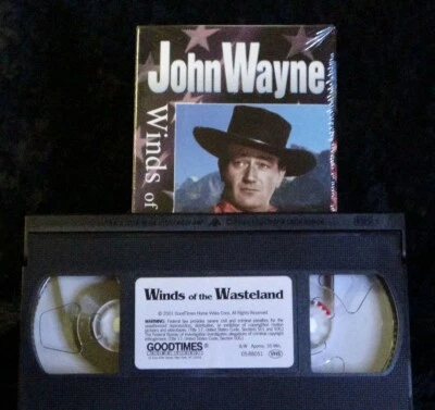 VHS 📼Winds of the Wasteland Western Phyllis Fraser John Wayne Collection Vol. 5 - Image 1 of 3