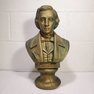 Vintage 1968 Belwin Inc. Frédéric Chopin Bust Plaster Rare Composer - Picture 1 of 7