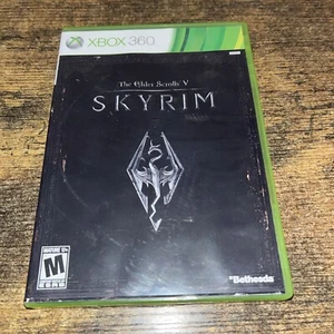 The Elder Scrolls V Skyrim Xbox 360 Complete Disc, Case & manual-tested & works - Picture 1 of 3