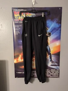 Nike Dri Fit Black Boy's Track Pants Size S Zip Pockets And Hems #13 - Picture 1 of 10