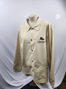 Independent Trading Co. Mens Water-Resistant Windbreaker - BEIGE NWT - Picture 1 of 4