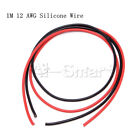 Black Red 2M 10/12/14/16 Awg Gauge Wire Flexible Silicone Copper Cables For Rc