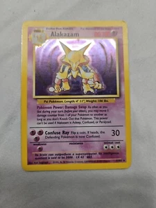 Juego de cartas coleccionables Pokémon Alakazam Base Set 1/102 Holo - Imagen 1 de 5