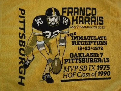 PITTSBURGH STEELERS TERRIBLE TOWEL FRANCO HARRIS IMMACULATE RECEPTION — 第 1/2 张图片