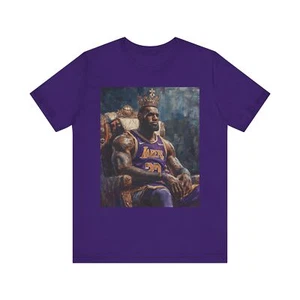Lebron James Tribute T-Shirt | Unisex Short Sleeve Tee - Picture 1 of 25