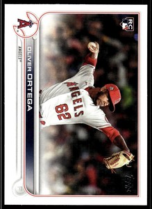 2022 Topps 554 Oliver Ortega   Los Angeles Angels Rookie Card
