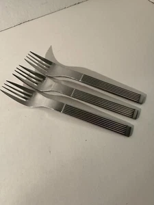 Dansk THEBE Tafelgabeln gerippt Edelstahl Besteck 3er Set Japan - Bild 1 von 6