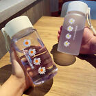 500ml Daisy Travel Portable Simple With Rope Water Bottle Round Leakproof