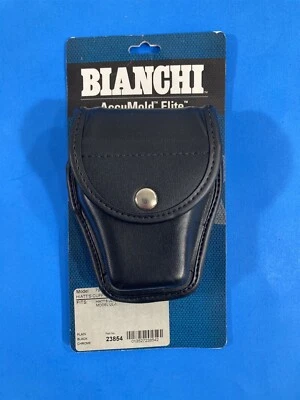 Bianchi 23854 Black 7918 HIATT'S Accumold Elite Covered Handcuff Cuff Case