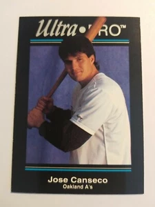 Tarjeta de béisbol José Canseco Rangers Atletismo Medias Rojas 1992 Ultra Pro #P5 - Imagen 1 de 2