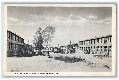 c1920s A Street At Camp Lee Petersburg Virginia VA Unposted Vintage Postcard - Image 1 of 2