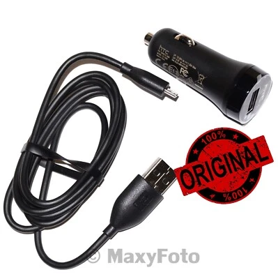 HTC RICAMBIO CARICABATTERIE ORIGINALE AUTO USB CC-C600 10W CAVO MICROUSB 78E8CBA - Immagine 1 di 4