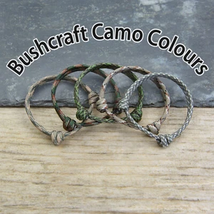 Classic Range, Adjustable Paracord Bracelet Sliding Knot, Bushcraft Camo Colours - Picture 1 of 9