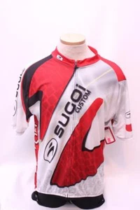 New Sugoi Men's Evolution Relaxed Jersey Cycling Bike Small Short Sleeve Red Top - Picture 1 of 2