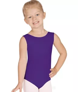 Purple Leotard child size L large Dance Gymnastic Purple microfiber ballet - Picture 1 of 2