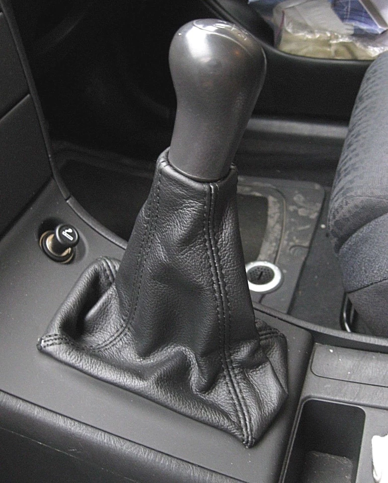 Toyota Corolla E120 De 2000 Al 2007 Bolsa Palanca Cambios Cuero Negro Genuino - Imagen 1 de 1