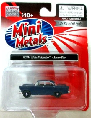 CLASSIC METAL WORKS 30384-55 FORD MAINLINE BANNER BLUE    RARE   NEW - Image 1 of 2