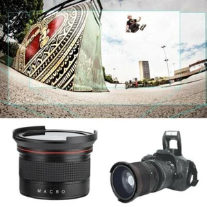 58mm 0.35X Fisheye Camera Lens Wide Angle For Canon Rebel T7 EOS 80D 77D 70D a - Picture 1 of 9