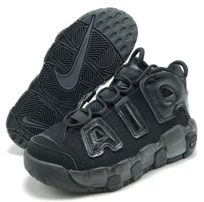 *NUEVO* NIÑOS PREESCOLARES NIKE AIR MORE UPTEMPO (PS) NEGRO (FQ7733 001) 👍 Foto 1 de 4