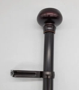 Sierra Knob 1" Adjustable Curtain Rod - Bronze, Two Sizes - Picture 1 of 2