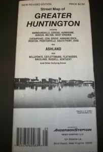 GREATER HUNTINGTON STREET MAP - Paper Folded Map NEW - Picture 1 of 1
