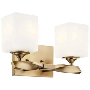 KICHLER Marette 13.5 in. 2-Light Champagne Bronze Bathroom Vanity Light - Picture 1 of 7