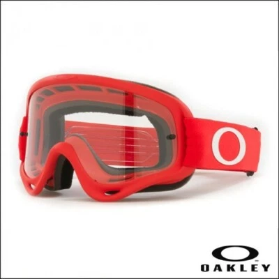 OAKLEY O-FRAME  MASCHERA MOTOCROSS RED LENS CLEAR - Immagine 1 di 3