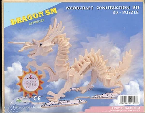 Puzzled Dragon SM Construction Kit 3-D Wood Puzzle - Picture 1 of 1