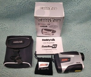 CaddyTek Golf Laser Rangefinder CaddyView V2 +Slope & Vai'b Hunting