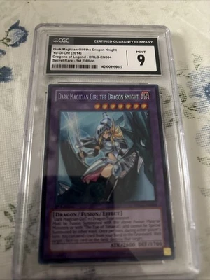 Yugioh Dark Magician Girl the Dragon Knight DRLG 1st Ed Cgc 9 EN004 - Image 1 of 4
