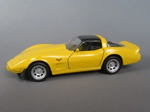 C689 Maisto Chevrolet Corvette C3 Chevy 1978 Yellow 1:39 Friction Toy HS - Picture 1 of 9