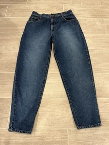 Structure Jeans Men’s 34W 32L Relaxed Fit Dark Wash Blue Y2K - Picture 1 of 12