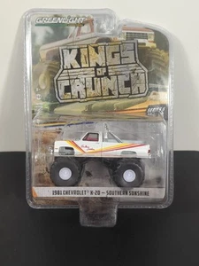 GREENLIGHT KINGS OF CRUNCH 1981 CHEVROLET K-20 SOUTHERN SUNSHINE WHITE G15 - Foto 1 di 10
