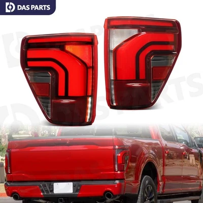 For 2024-2025 Ford F150 Incandescent Upgrade Full LED Tail Light Brake Lamps L&R - Image 1 of 4