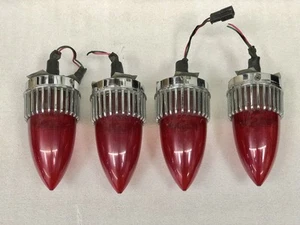 Set of 4 OEM / ORIGINAL 1959 Cadillac Bullet Taillight Lamp Assemblies WORKING! - Picture 1 of 18