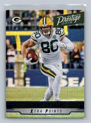 2019 Panini Prestige #128 Jimmy Graham Xtra Points Green - Image 1 of 2
