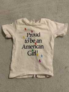AMERICAN GIRL TODAY Vintage 1996 Proud to Be 10th Anniversary T-Shirt for Dolls - Picture 1 of 4