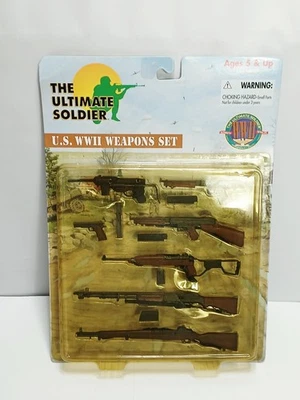 1999 Ultimate Soldier U.S. WWII Weapons Set for 12" Figures - On Card - Image 1 of 4