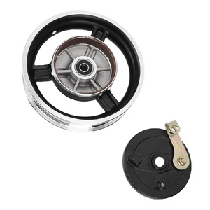 HOT M12 10Inch Wheel Rim With Drum Brake Metal For 10X3.0 10X2.5 Tires Electric - Picture 1 of 23