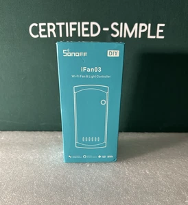 SONOFF iFAN03 Wi‑Fi Ceiling Fan & Light Controller – Alexa/Google Compatible. - Picture 1 of 7