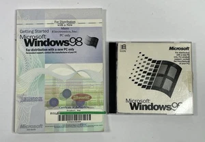 Microsoft Windows 98 Full Install CD-ROM with COA/Product Key & User Guide - Photo 1/4