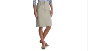Elegante falda vaquera clásica elástica con bolsillo en L para mujer talla 18 - Imagen 1 de 1