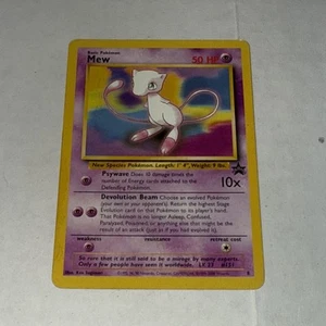 Mew Black Star Promo 8 Non Holo Pokemon Card 2000 WOTC TCG (MP) - Picture 1 of 2