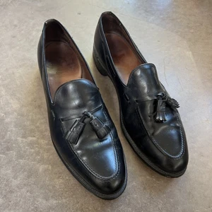 Mocasines Allen Edmonds Para Hombre Talla 13 B Grayson Borla Negra Todo Cuero 8217 - Imagen 1 de 10